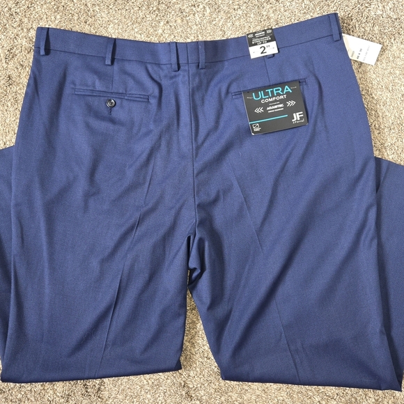 JF J. Ferrar Blue Dress Pants with Tailored Fit Big And Tall 48x30 - Picture 2 of 9